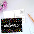 ceiba tree Chalkboard Welcome Postcards - Colorful Welcome to Our Class Cards for Kids Back to School