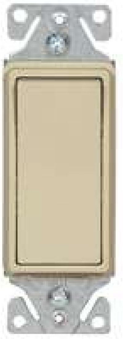 EATON Wiring 7501V Deco Rocker Switch, Ivory