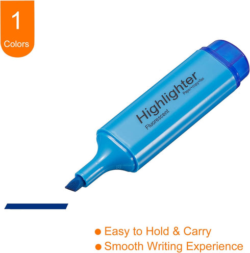 PATIKIL Highlighter Pen, 4 Pack Water Based Broad Tip Markers for Daily Use