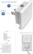 2-Pack, 0.3W 5000K L LOHAS LED Night Lights Plug into Wall Plug in Night Light, Dusk to Dawn, Daylight White Bright