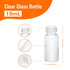 20PCS 10ML 0.34OZ Clear Small Liquid Sample Glass Vials with Screw Caps, 22mmx 52mm Leak-Proof Vial, 18-400 Black Screw Cap with PE Liners for Lab, Essential Oil, Perfume, Reagents