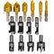 Eagles 14-Pack Woodworking Tool Set, 8PCS Carbon Steel Wood Plug Cutter Drill Bit Set