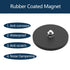 2Pack 130LBS M8 Mounting Magnets, Rubber Coated Neodymium Magnets with Threaded Studs, Non-Slip Strong Mounting Magnet