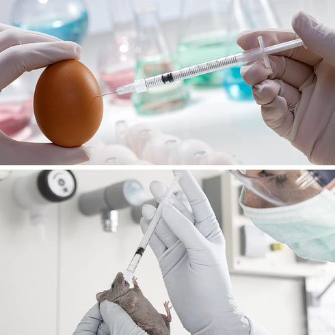 30 Pack 1mL Sterile Plastic Syringe Individual Wrap (No Needle), Luer Lock Syringes for Scientific Labs