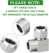 TAISHER 2PCS 304 Stainless Steel Square 90 Degree Compression Tube Pipe Fitting Connector, 3/4" Tube OD x 1/2" NPT Male