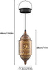 Hapjoy 1) Moroccan Hanging Solar Lights Outdoor Garden Decor Sun and Moon Decorations Solar Lantern Waterproof