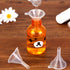 20 Pack Mini Clear Plastic Funnels with 2 Pcs Mini Pipette and Spoon for Filling Small Bottles or Containers