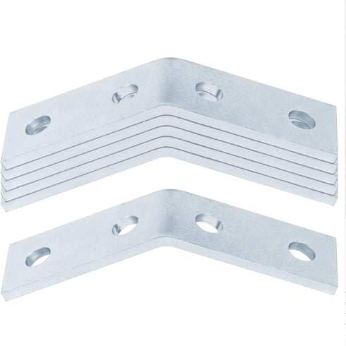 1-5/8" Strut Channel Angle Bracket Fitting with 4 Hole, Metal Corner Brace Framing Connector