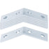 1-5/8" Strut Channel Angle Bracket Fitting with 4 Hole, Metal Corner Brace Framing Connector