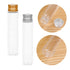 8 Pcs 110ml Clear Plastic Test Tubes 28 x 150mm with Screw Caps for Scientific Experiments, Bath Salts, Candy Storage