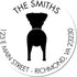 Customizable Modern Jack Russell Terrier Address Stamp - Pre-Inked Round Mail Stamper for Thank You Cards, Home Address