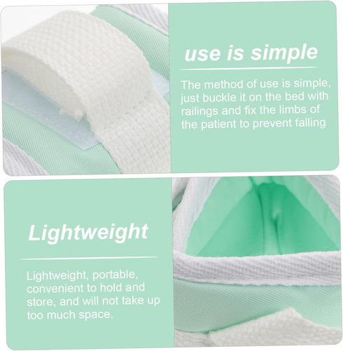 2pcs Set Comfortable Patient Wrist and Ankle Straps - Medical Restraint