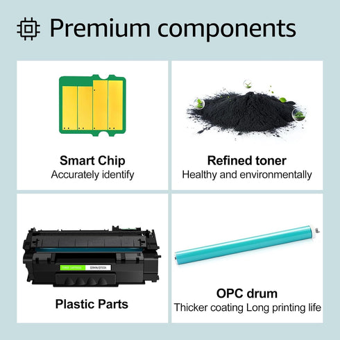 greencycle Compatible Toner Cartridge Replacement for HP 49A Q5949A 53A Q7553A for 1320 1320n 3390 1160 3392 P2015