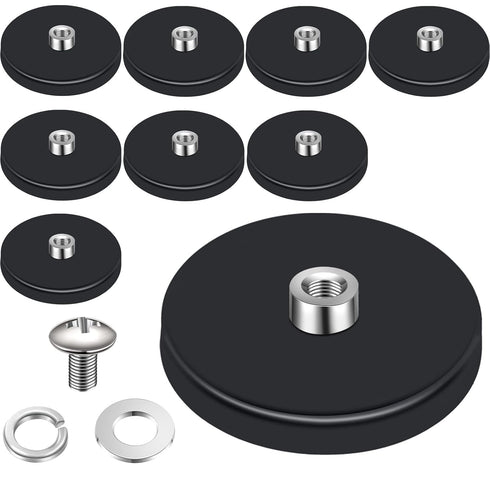 Flutesan 8 Pcs Rubber Coated Magnets 30 Lbs Anti Scratch Mounting Magnets