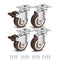 Nefish 2 Inch Swivel Caster Wheels Set of 4 Heavy Duty, 600 Lbs, Locking Plate Castors for Hardwood Floor