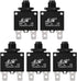 uxcell 5Pcs Thermal Overload Protector AC 125/250V 32VDC 3A Push Button Reset Circuit Breaker