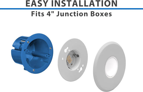 Nicor DLF301205KWH Flush Mount, 5000K, White