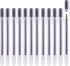 Gel Pens 12 Count, Black Ink, Fine Point Ball Point Pens, 0.5 mm Ink Pen for Office School Supplies