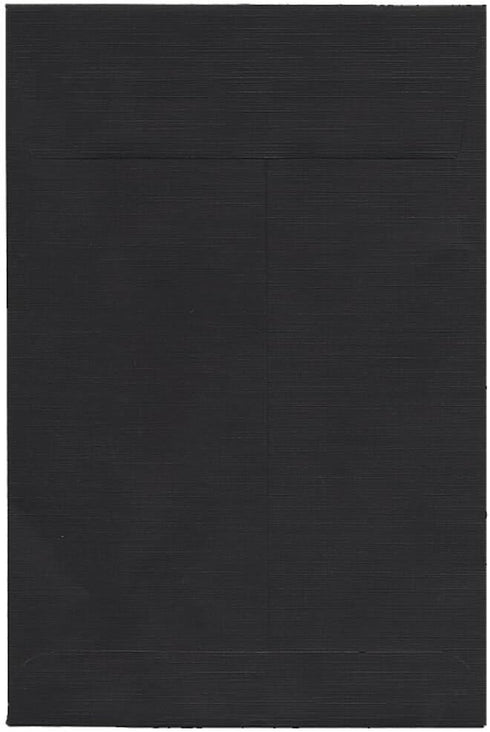 JAM PAPER 6 x 9 Open End Catalog Envelopes - Black - 100 Pack