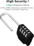 ZHEGE Long Shackle Combination Lock - 4 Digit Resettable Waterproof Padlock for School, Gym, Outdoor