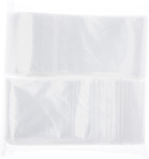 Plymor 2 Mil Zipper Reclosable Plastic Bags, 3" x 12" (Pack of 100)