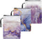Purple Marble Book Sleeves - Pack of 3 Waterproof Carrying Cases for Hardcover Books, Storage Sleeves for Women Girls