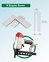 Meite 18 Gauge 1/4-Inch Heavy Duty Galvanized Narrow Crown Staples 1-Inch Length for Electric or Pneumatic Stapler Guns