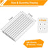 Large Lined Transparent Sticky Notes, 4 Pads 3x5 inch Clear See Through Translucent Self-Adhesive Post Memo Reminder Tabs with Line for Office Woman College School Students Classroom Supplies White by SYMDROMIA