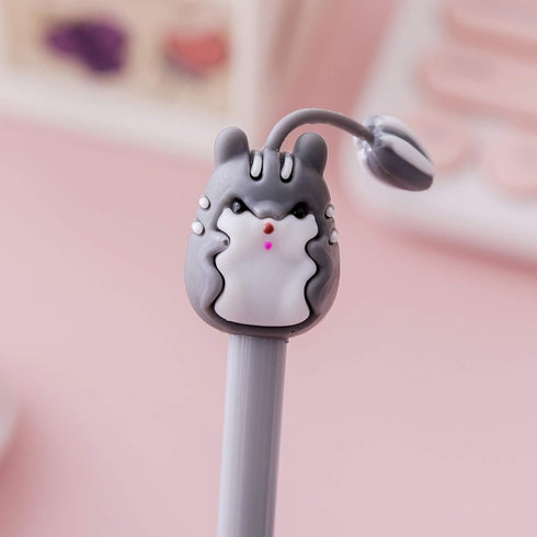 Cartoon Animal Ink Gel Pens, 0.38mm Ball Point Writing Instruments for School and Office, 8 Pack