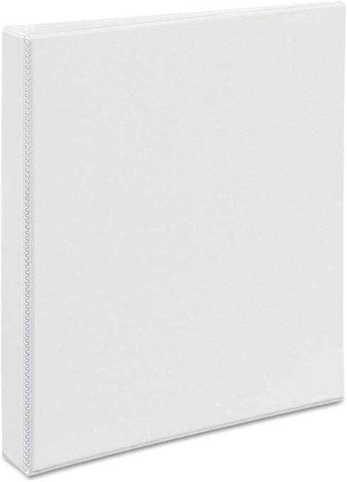 Avery Durable View Binder, 1-Inch Cap EZD Rings, Letter Size, White, 1/EA