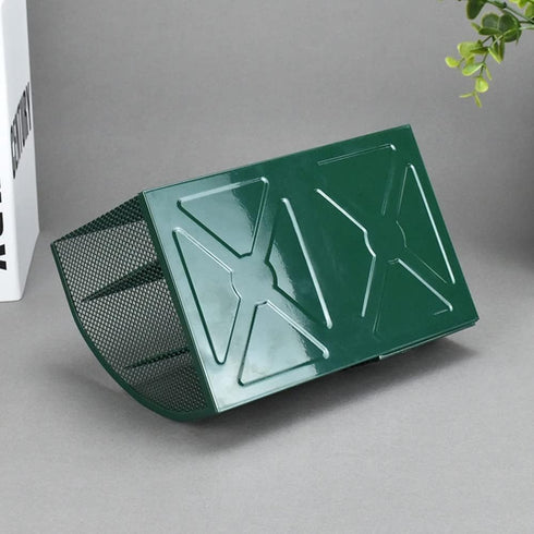 Green Desk Organizer Mesh Drawer Storage, 6 Compartments and Drawer, Desktop Caddy for Stationery, Cosmetics