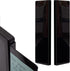 Yocoolfun 2 Pack Black Computer Monitor Memo Board for No Edge Monitors,Monitor Sticky