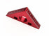 Aluminium Alloy Triangle Ruler, 45 Degree Carpentry Squares, Inch Metric Measuring Tools for Woodworking (Small)