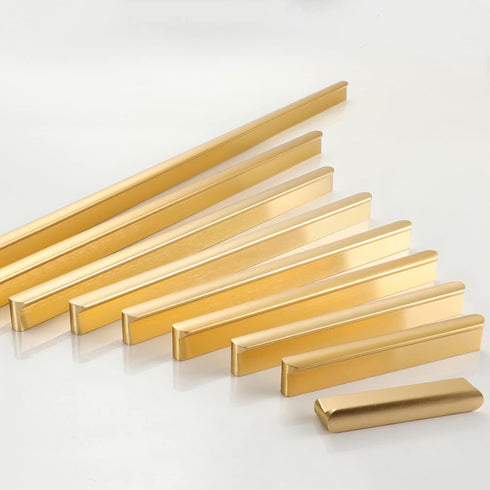 YHBZ 2Pcs 128mm,Aluminum Pull,Gold,Holedistance128mm Cabinet Handles,Wardrobe Door Pulls,Kitchen Door Knobs Drawer
