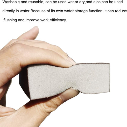 10 Pack 180 Grit Sanding Sponge – Washable & Reusable Sanding Blocks for Pot, Pan, Brush, Glasses, Wood