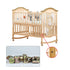 SUUJI 10 M8x11.5mmx14.5mm M8-1.25 PCS Metric Barrel Nuts,for Metric Bolts Cross Dowels Slotted Nuts Baby Bed Crib