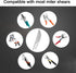 Miter Shears Replacement Blade 3PCS,SK5 Steel Spare Blade for Quarter Round Cutting Tool,Angular Cutting Moulding Blade,3PCS Multifunctional Shoe Cutter Blade,Trunking Scissors Snips Blades by Wonglea