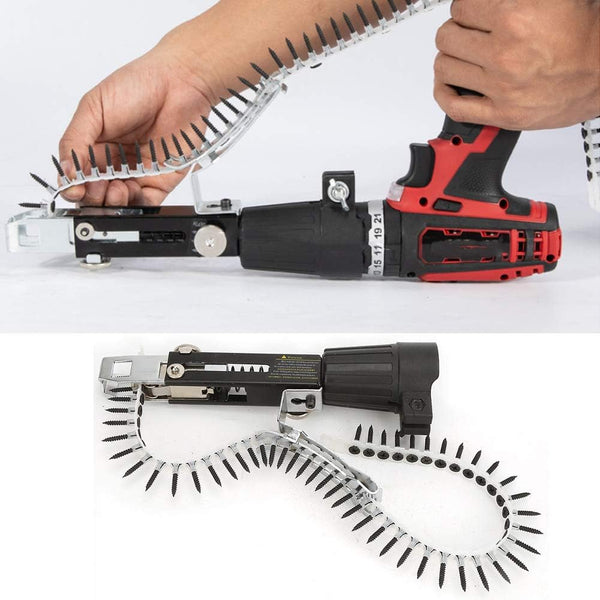 Screw Drill Chain Adapter for Power Drill Gun, Automatic Chain Nail Gun Kit for Electric Drill Woodworking