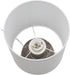 LT1171-TAU 13.78" Simple Designs Chic Glow Marble Inspired Ceramic Table Lamp with Fabric Shade, for Bedroom, Office