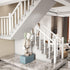 PAUANI Stairs Handrail - Metal Stair Railing, 270 Adjustable Flat Brackets Spindle Post,