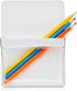 TecUnite 2 Pieces Plastic Cup Magnetic Pencil Holders for Refrigerator, Whiteboard, Markers, Locker Accessories