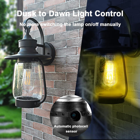 Mighmia E26 E27 Bulb Bulb 2 Pack Light Sensor Socket, Dusk to Dawn Sensor Socket, Light Socket for Light Fixtures, Base