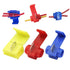 125 Solderless Quick Splice Snap Wire Connector, 50 pcs Red, 50 pcs Blue, 25 pcs Yellow (125 Total)