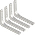 SAYAYO Heavy Duty Floating Shelf Brackets 8 Inch x 6 Inch, Stainless