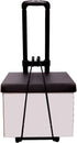 40kg 88Lbs 4 KINJOEK Folding Hand Truck Dolly, Foldable Luggage Cart for Luggage with Wheels & Bungee Cord