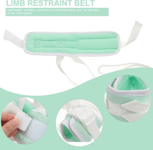 2-Pack Safety Straps for Hands, Feet, and Wrists - Lightweight Medical Limb Holders for Fall Prevention
