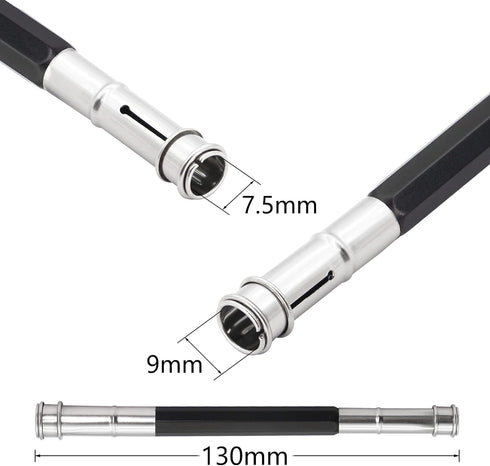 YACSEJAO Pencil Extenders, 5PCS Adjustable Lengthener Tool for School Art Writing