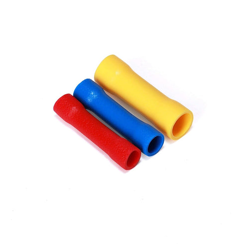 Ginsco 250Pcs Insulated Wire Connectors Assorted Crimp Terminal Kit - Quick Disconnect Ring Spade Butt Splices