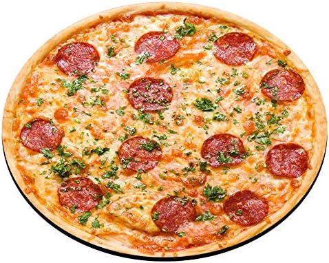 Smooffly Pizza Round Mouse Pad, Pepperoni Pizza Design