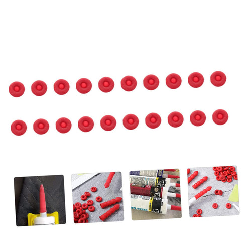 20pcs Protective Case Latex Caulk Saving Cap Caulk Cap for Seal Caulking Tubes Caulk Cap Sealer Caulking Tube Cap Caulk Sealer Saver Caulk Saver Glass Sealants Red